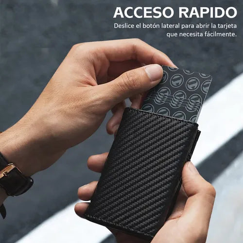 Billetera de cuero premium con Protección RFID